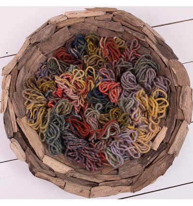 Wool boa basket filler - multicolor II