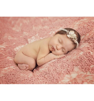 Beanbag cover lace with sequins - grey