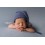 ROMY LIGHT BLUE Materiał tło na beanbag sweterkowe BASIC