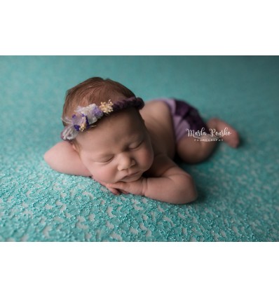 Materiał koronkowy na beanbag MIĘTA