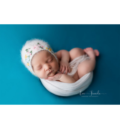 AVERY DARK TURQUOISE Sweater knit BASIC backdrop