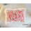 Rot Kissen mit Spitze