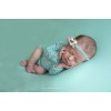 AVERY LIGHT TURQUOISE Sweater knit BASIC backdrop