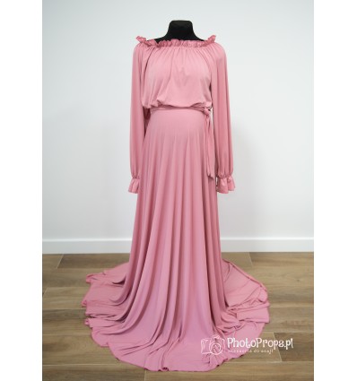 Powder pink Maternity dress