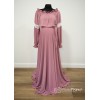 DUSTY PINK Maternity dress with lace