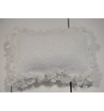 WHITE lace pillow nb