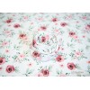 ROSA fabric on beanbag with flowers