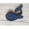 Whale cushion DENIM/NAVY