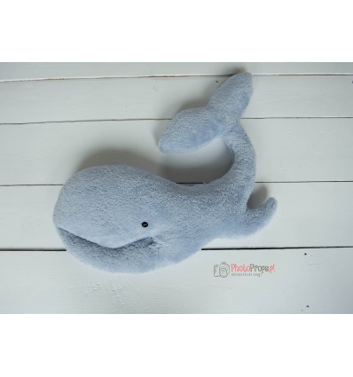 Whale cushion GRAY