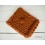 Chunky wool blanket Cinnamon + heart
